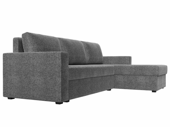 Угловой диван-кровать Траумберг Лайт серого цвета правый угол  - лучшие Угловые диваны в INMYROOM