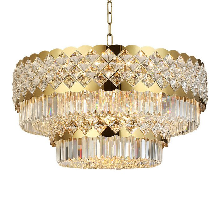 Люстра Newport 8300 Ashley 8301/80 C gold polished - купить Подвесные люстры по цене 229979.0