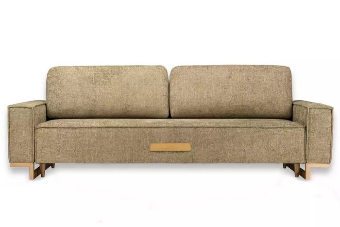 Прямой диван-кровать Лофт Комфорт бежевого цвета