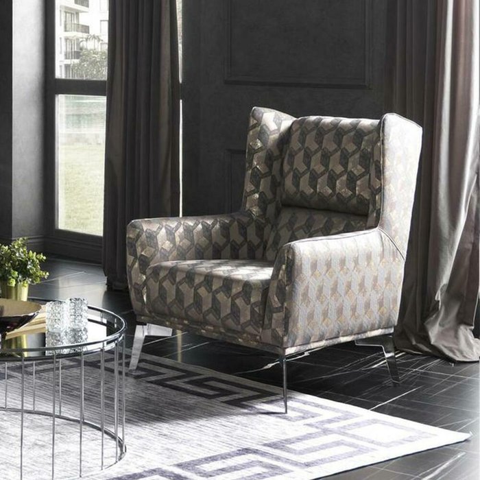 Кресло Пафлагония коричневого цвета - купить Интерьерные кресла по цене 58500.0