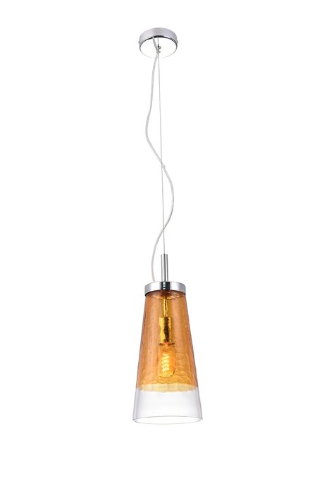 Подвесной светильник Avoria с плафоном оранжевого цвета - купить Подвесные светильники по цене 5831.0