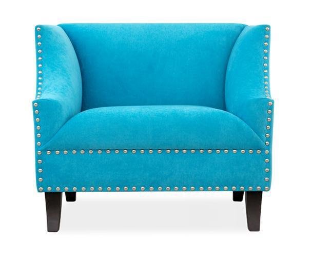 Кресло Оберхауз голубого цвета