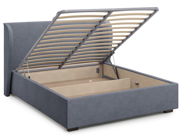 Кровать Tenno с подъемным механизмом  160х200 серого цвета - лучшие Кровати для спальни в INMYROOM
