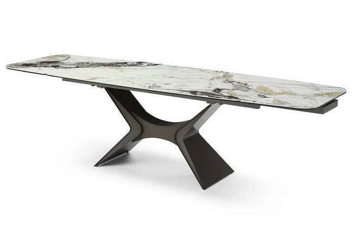 Раскладной обеденный стол Richard серого цвета - купить Обеденные столы по цене 146016