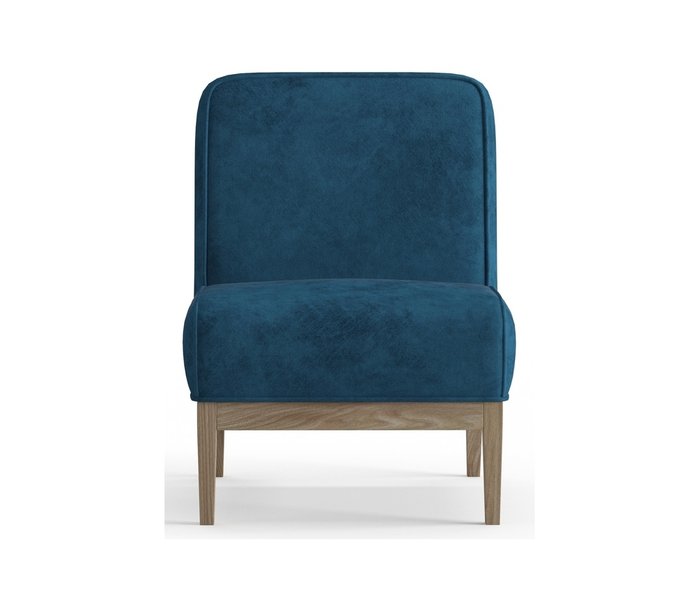 Кресло из велюра Арагорн синего цвета - купить Интерьерные кресла по цене 16490.0
