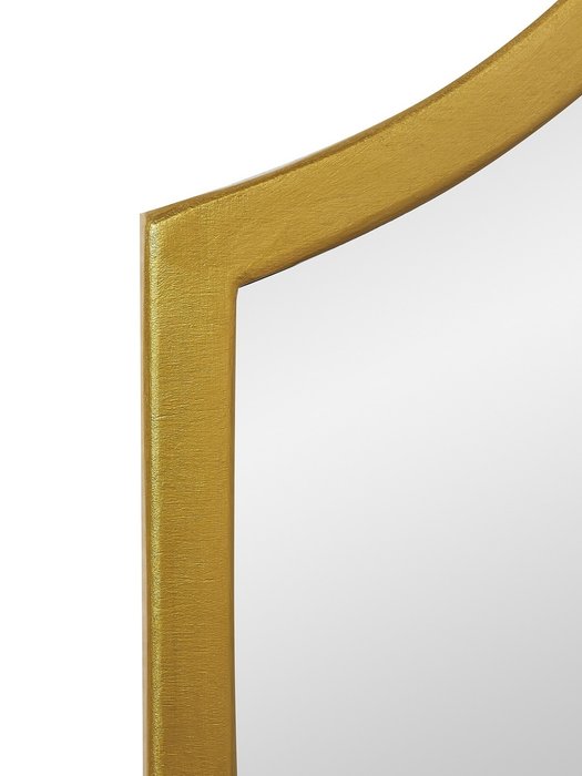 Настенное зеркало Lyra в раме золотого цвета - лучшие Настенные зеркала в INMYROOM