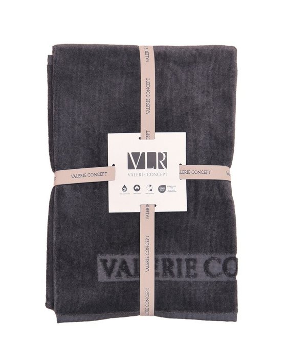 Полотенце VT S2 темно-серого цвета