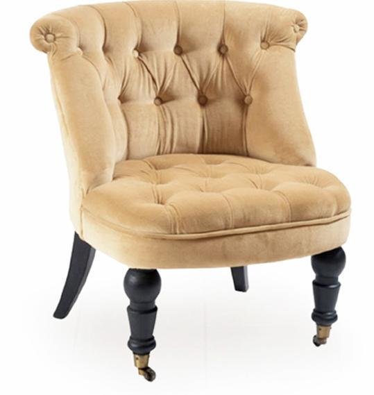 Кресло Мока Bouji Chair дизайн 16 бежевого цвета