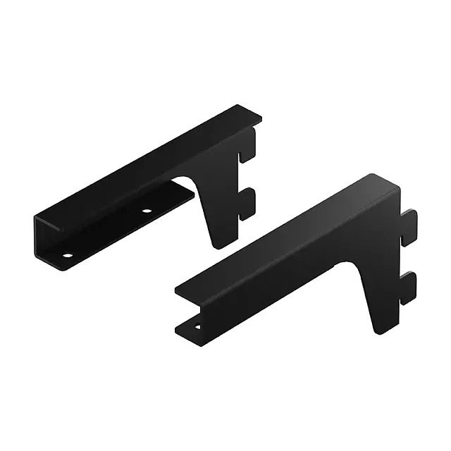 Комплект из двух кронштейнов для полок черного цвета Комплект из двух кронштейнов для полок черного цвета