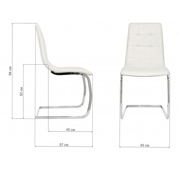 Стул Tito белого цвета - купить Обеденные стулья по цене 6330.0