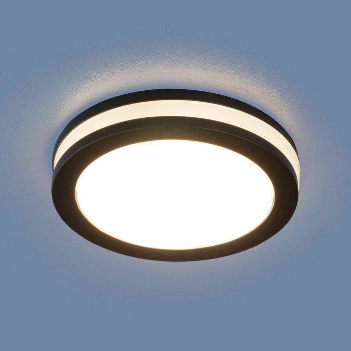 Встраиваемый точечный светильник Aster бело-черного цвета - лучшие Встраиваемые споты в INMYROOM