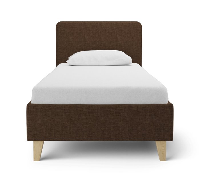 Кровать Сканди 90x200 коричневого цвета без подъемного механизма - лучшие Кровати для спальни в INMYROOM
