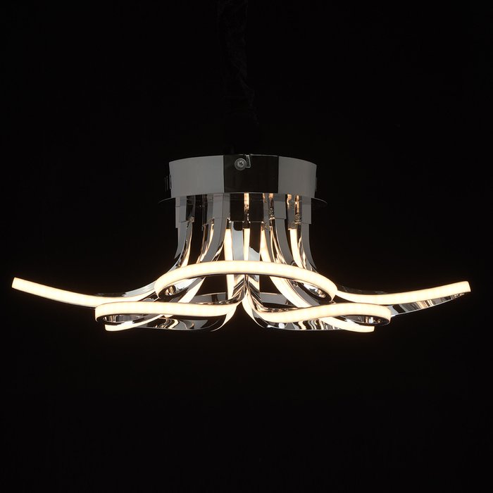 Потолочный светодиодный светильник  Аурих с хромовым основанием - лучшие Потолочные светильники в INMYROOM