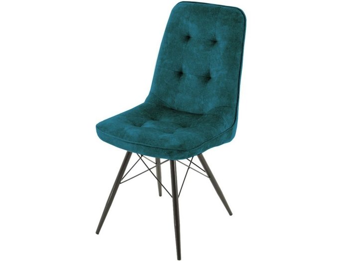 Стул Бордо синего цвета - купить Обеденные стулья по цене 8115.0