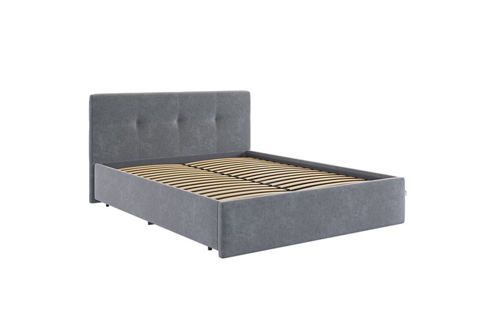 Кровать Веста 160х200 графитового цвета без подъемного механизма - купить Кровати для спальни по цене 26580.0