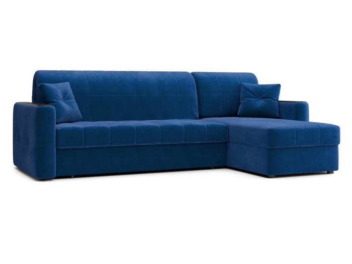 Угловой диван-кровать Ницца синего цвета - купить Угловые диваны по цене 69615.0