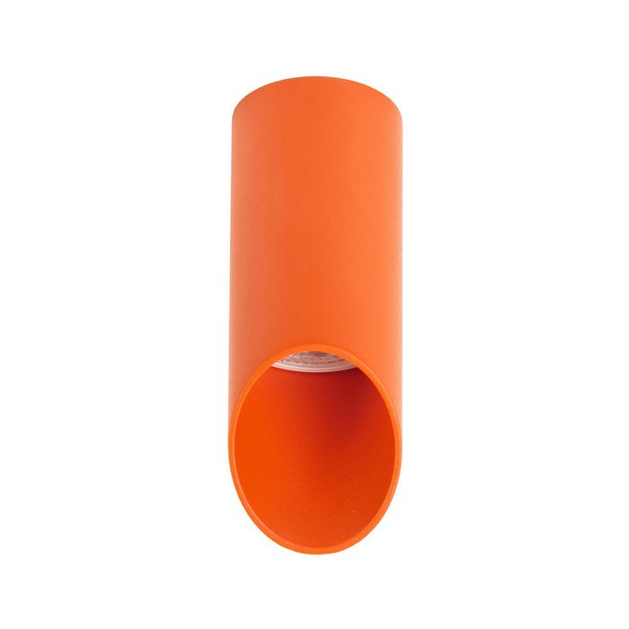 Точечный накладной светильник из металла оранжевого цвета  - купить Накладные споты по цене 849.0