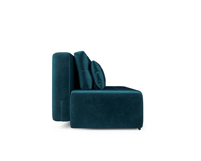 Прямой диван-кровать Марсель 4 сине-зеленого цвета - лучшие Прямые диваны в INMYROOM