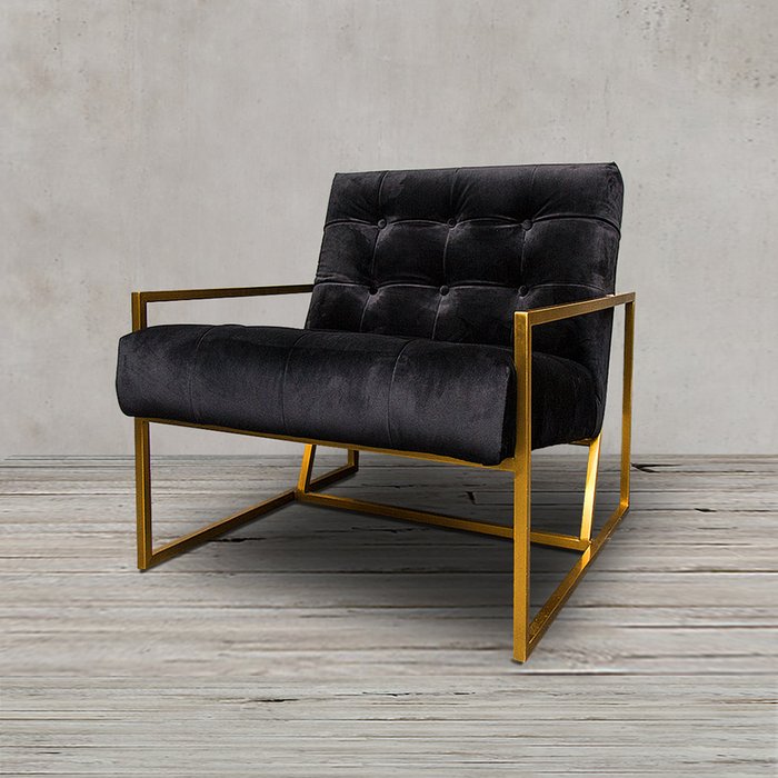 Кресло Mahora черного цвета - купить Интерьерные кресла по цене 63180.0