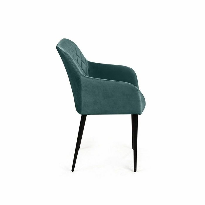 Стул с подлокотниками Robert темно-зеленого цвета - лучшие Обеденные стулья в INMYROOM