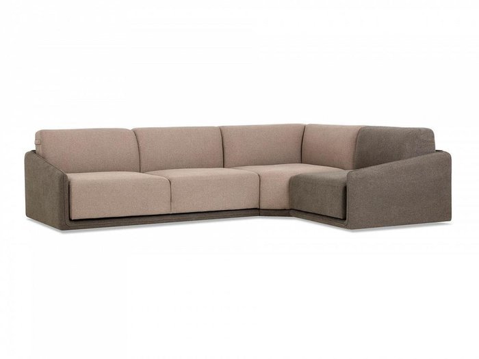 Угловой диван-кровать Toronto Wave бежево-серого цвета