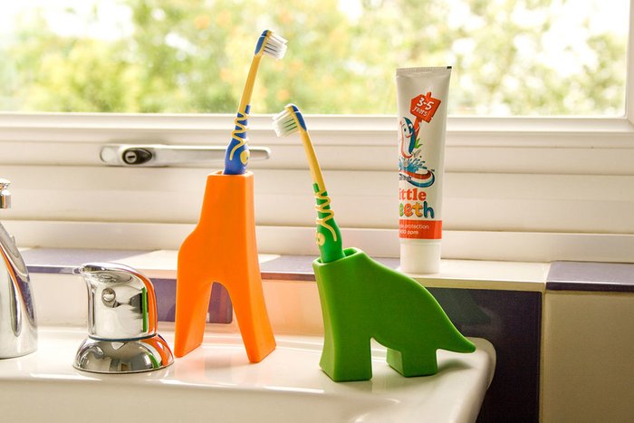 Держатель для зубной щетки J-me giraffe оранжевый - купить Стаканы и держатели для зубных щеток по цене 750.0