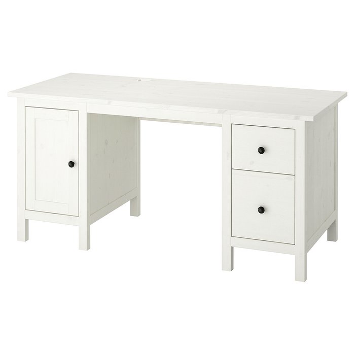 Стол письменный Hemnes белого цвета Стол письменный Hemnes белого цвета