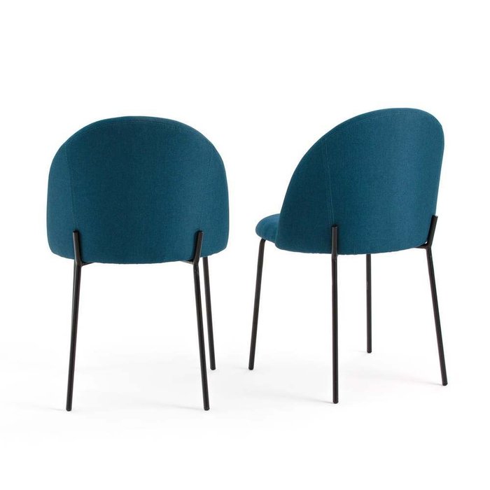 Комплект из двух стульев Nordei синего цвета - купить Обеденные стулья по цене 27549.0