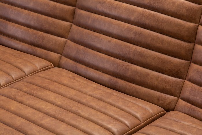 Диван раскладной Loft Браун коричневого цвета - купить Прямые диваны по цене 110247.0