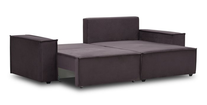 Угловой диван-кровать Фабио фиолетово-коричневого цвета - лучшие Угловые диваны в INMYROOM