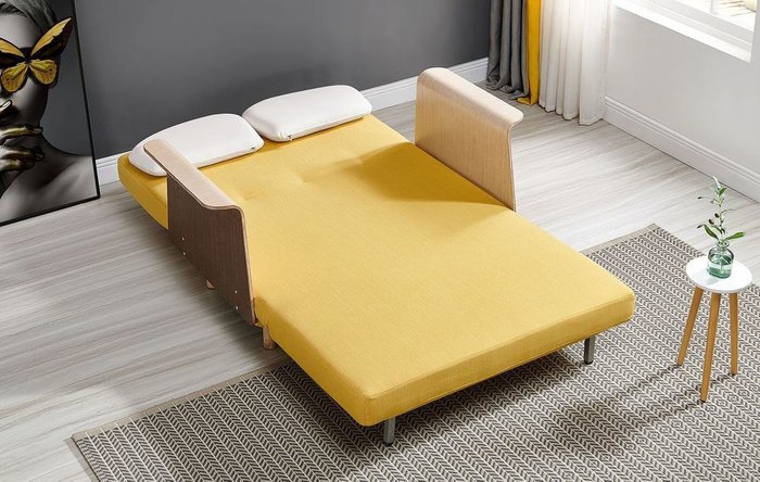 Диван-кровать Malibu желтого цвета - купить Прямые диваны по цене 51660.0