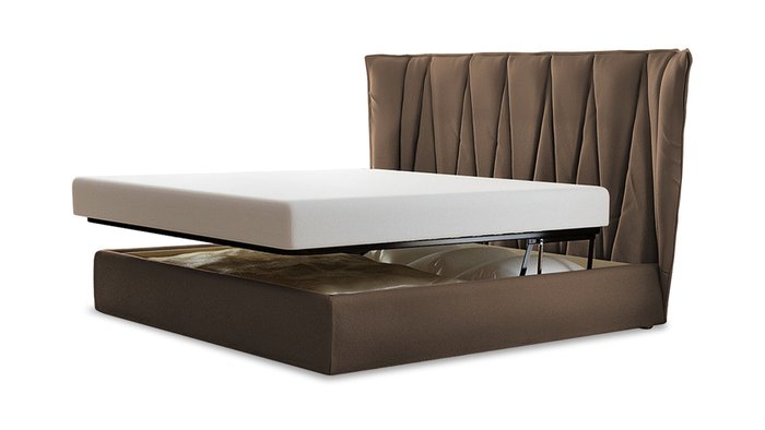 Кровать Ананке 140х200 коричневого цвета - купить Кровати для спальни по цене 52500.0