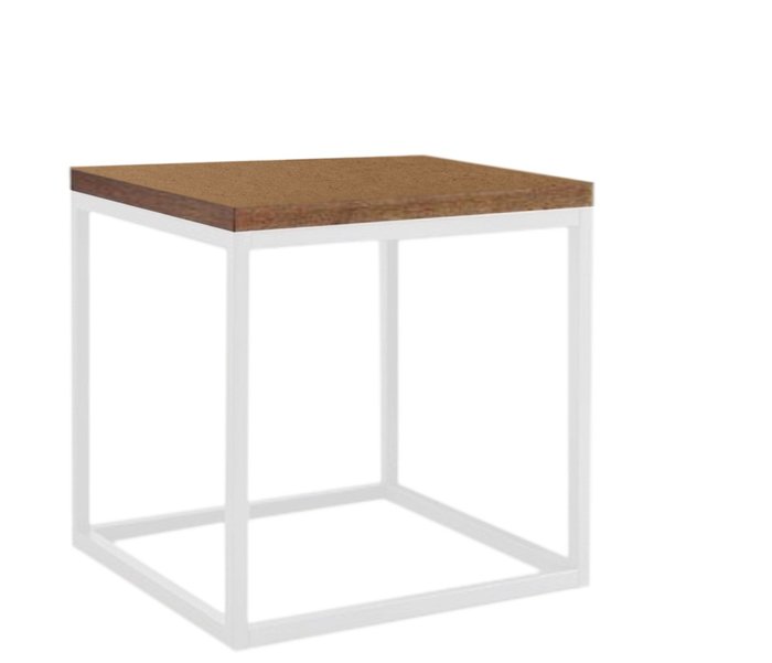 Кофейный столик Бостон бело-коричневого цвета - купить Кофейные столики по цене 6990.0