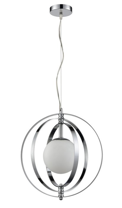 Подвесной светильник Orion с плафоном из стекла белого цвета - лучшие Подвесные светильники в INMYROOM