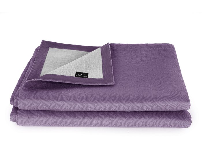 Покрывало Uno Vertikale Violet 140x210 фиолетового цвета - купить Покрывала по цене 1267.0