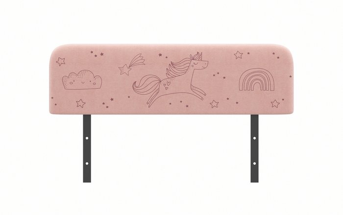 Кровать-диван Leonardo 70х160 розового цвета с бортиком - лучшие Одноярусные кроватки в INMYROOM