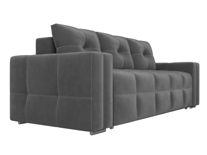 Прямой диван-кровать Леос серого цвета - лучшие Прямые диваны в INMYROOM