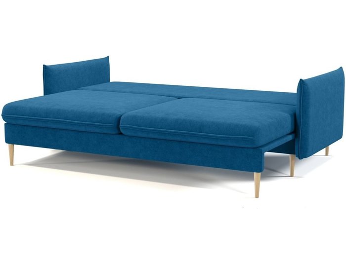 Диван-кровать Бруно синего цвета - купить Прямые диваны по цене 56684.0