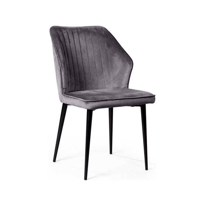 Комплект из четырех стульев Berg серого цвета - купить Обеденные стулья по цене 31600.0