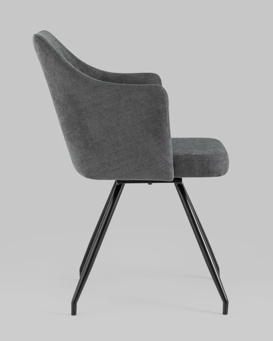 Стул Слинг вращающийся серого цвета - лучшие Обеденные стулья в INMYROOM