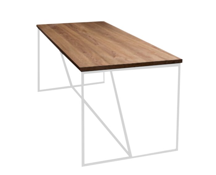 Обеденный стол Бристоль бело-коричневого цвета - купить Обеденные столы по цене 15990.0