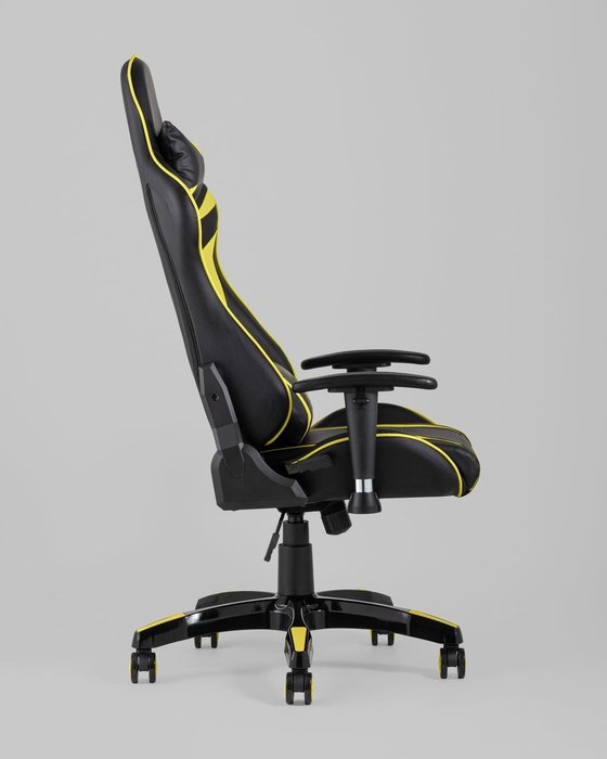 Кресло игровое Top Chairs Corvette черно-желтого цвета - лучшие Офисные кресла в INMYROOM