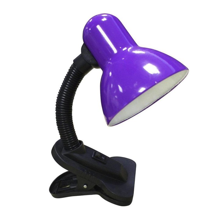 Настольная лампа Рагана с фиолетовым плафоном 
