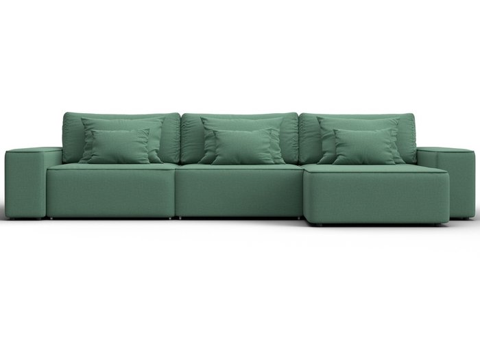 Угловой диван-кровать Лига-074 зеленого цвета - купить Угловые диваны по цене 81990 Угловой диван-кровать Лига-074 зеленого цвета - купить Угловые диваны по цене 81990