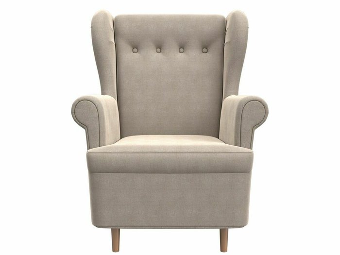 Кресло Торин бежевого цвета - купить Интерьерные кресла по цене 25999.0
