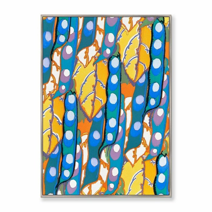 Репродукция картины на холсте Colorful vintage art deco pattern, variation 5, No2, 1928г. - купить Картины по цене 21999.0