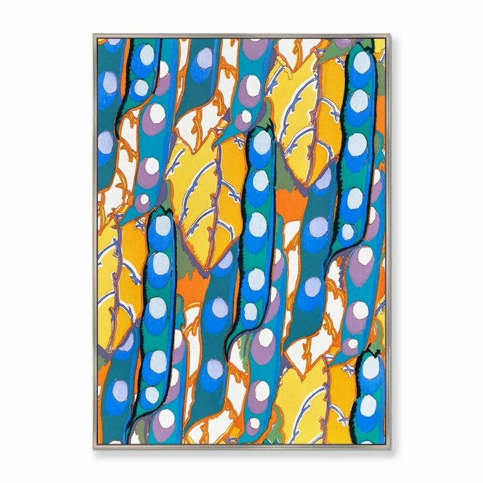 Репродукция картины на холсте Colorful vintage art deco pattern, variation 5, No2, 1928г. Репродукция картины на холсте Colorful vintage art deco pattern, variation 5, No2, 1928г.