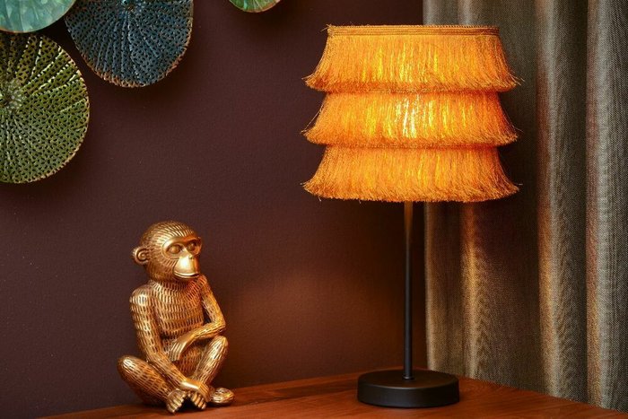 Настольная лампа Extravaganza Togo 10507/81/44 (ткань, цвет оранжевый) - лучшие Настольные лампы в INMYROOM
