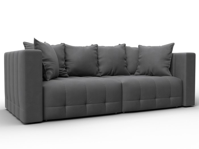 Диван-кровать Лига-052 серого цвета (замша) Диван-кровать Лига-052 серого цвета (замша)