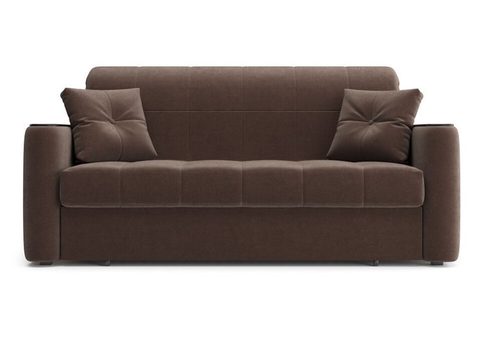 Прямой диван-кровать Ницца коричневого цвета - лучшие Прямые диваны в INMYROOM